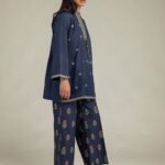 Short Navy Kurta - View 1