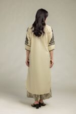Beige Round-Neck Kurta - View 5
