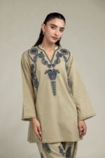 Beige Paisley Shalwar - View 3