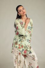 Floral Cambric Pants - View 1