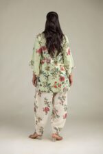 Floral V-Neck Kurta - View 4