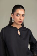 Short Black Kurta - View 2
