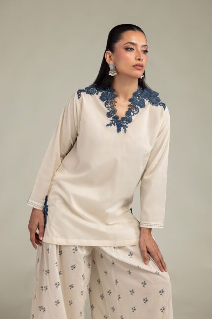 Short Cambric Kurta - View 1