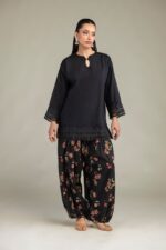 Short Black Kurta - View 4