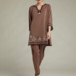 Short Brown Kurta - View 1