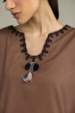 Short Brown Kurta - View 4