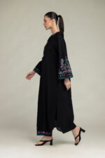 Black Cambric Kurta - View 2