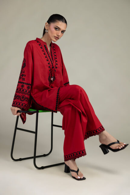 Red Cambric Pants - View 2