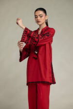 Red Cambric Kurta - View 2