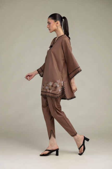 Short Brown Kurta - View 2