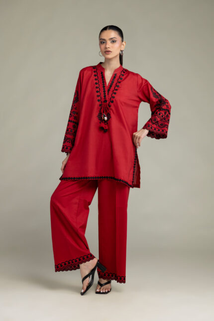 Red Cambric Pants - View 1