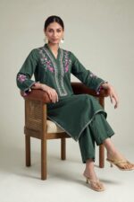 Solid Green Shalwar - View 2