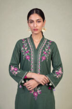 Long Green Kurta - View 4
