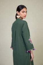 Long Green Kurta - View 1