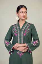 Long Green Kurta - View 5