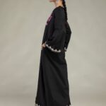 Floral Black Pants - View 1