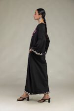Floral Black Pants - View 1