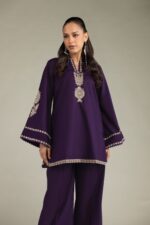 Purple Cambric Kurta - View 4