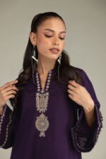 Purple Cambric Kurta - View 5