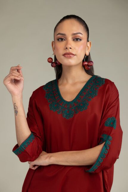 Solid Cambric Kurta - View 1