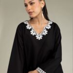 Cambric Black Kurta - View 1