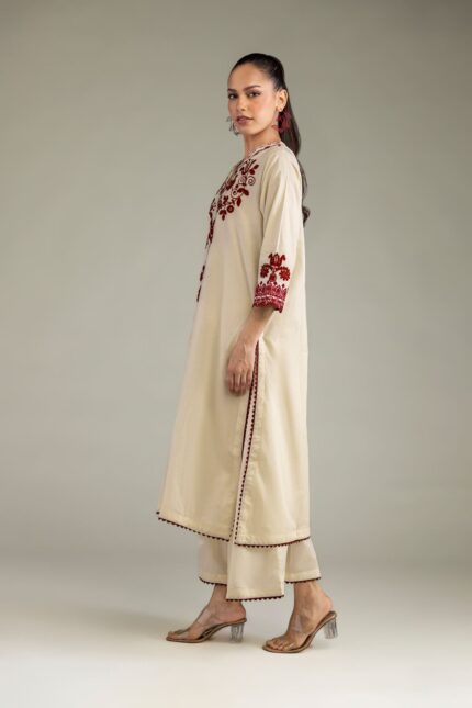 Long Cambric Kurta - View 2