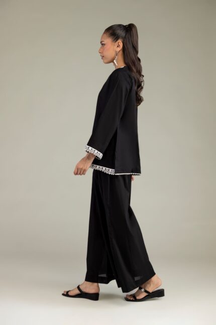 Solid Black Pants - View 2