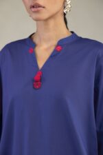 Short V-Neck Kurta - View 2