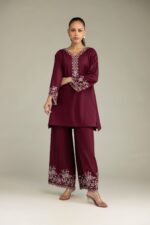 Maroon Cambric Kurta - View 4