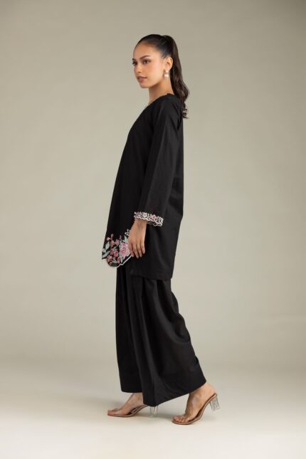 Black Solid Shalwar 1