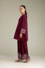 Maroon Cambric Kurta - View 2