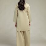 Cambric V-Neck Kurta - View 1