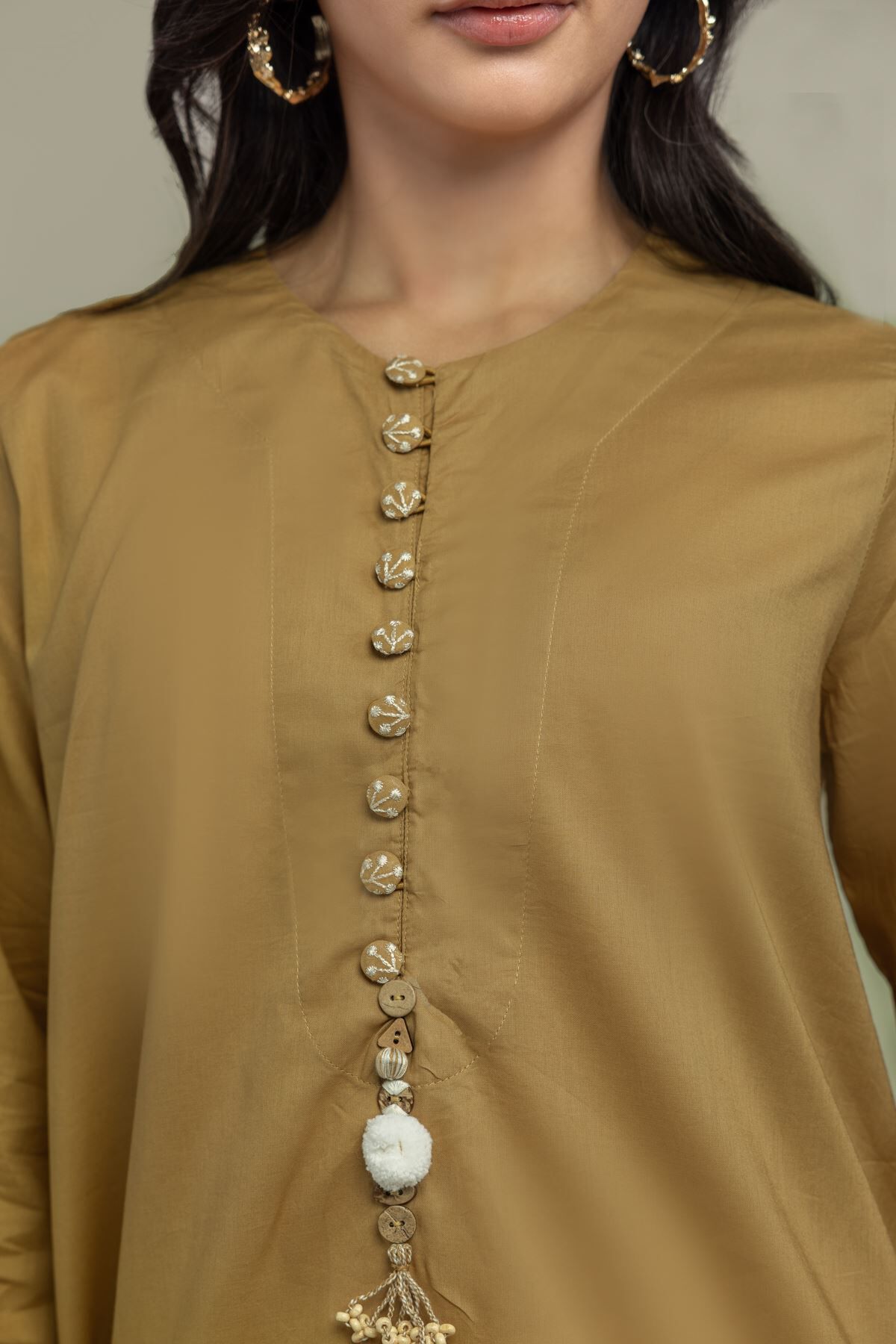 Solid Short Kurta-1 Solid Short Kurta - View 1