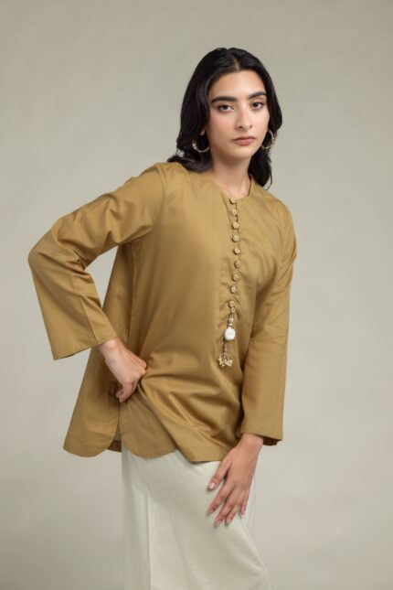 Solid Short Kurta - View 2