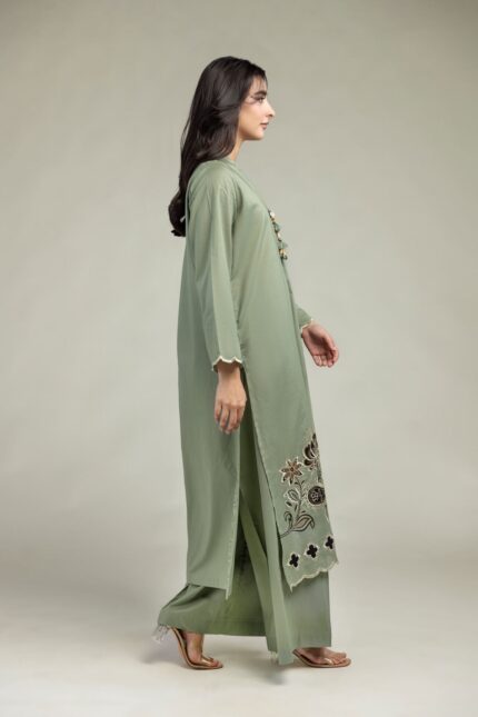 Cambric Solid Pants - View 1