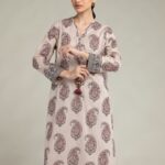 Paisley Longline Kurta - View 1