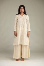 Cambric Floral Kurta - View 5