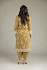 Cambric V-Neck Kurta - View 5