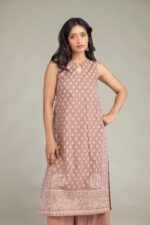 Sleeveless Cambric Kurta - View 2