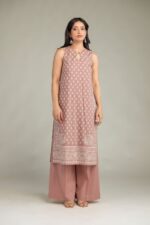 Sleeveless Cambric Kurta - View 1