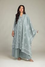 Gray Longline Kurta - View 4