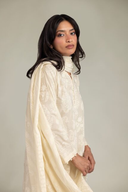 Lawn Floral Dupatta - View 2