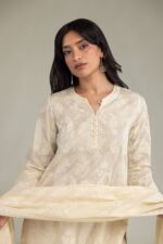 Lawn Floral Dupatta - View 3