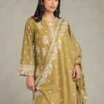 Floral Lawn Dupatta - View 1