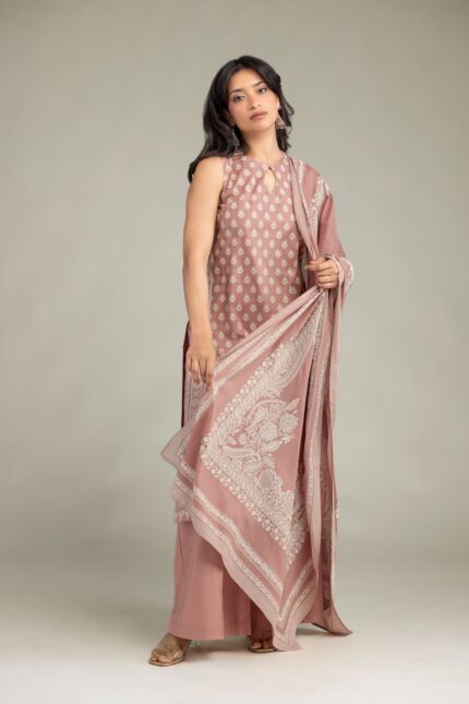 Lawn Floral Dupatta - View 1