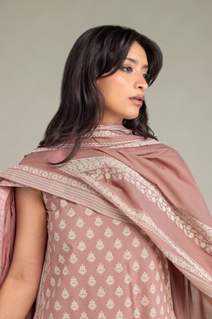 Lawn Floral Dupatta - View 2