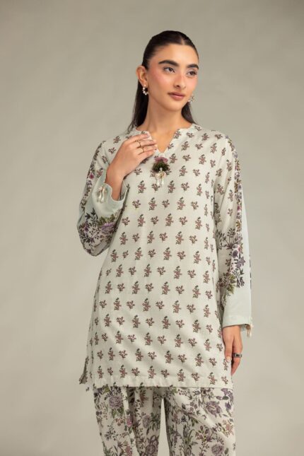 Short Floral Kurta - View 2
