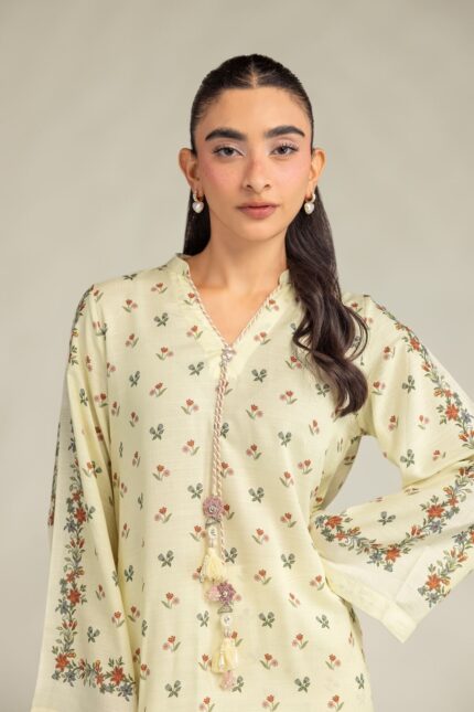 Floral Longline Kurta - View 2