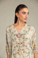 Floral Longline Kurta - View 5
