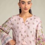Pink Silk Kurta - View 1